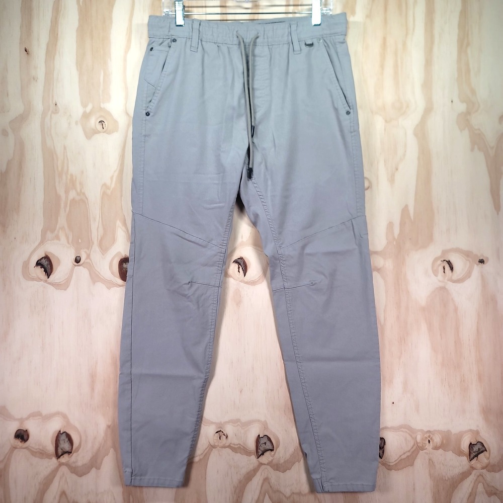 Projek Raw MTL/02 Mens M (32-33) Gray Jogger Pants‎ Elastic Waist Drawstring
